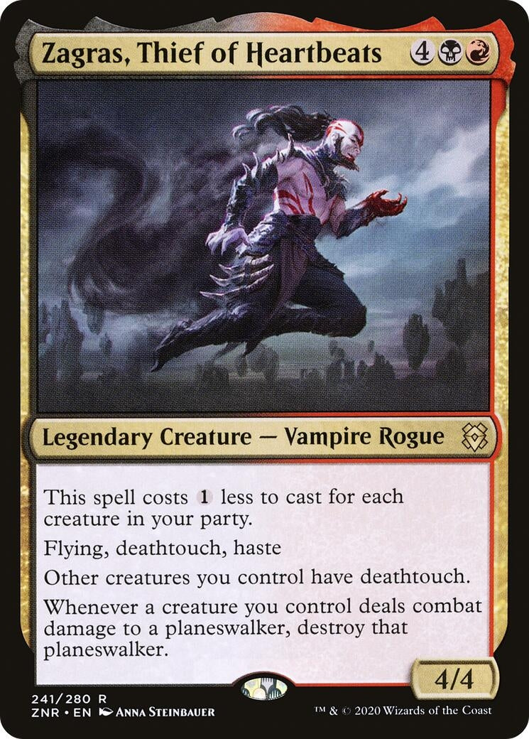 Image for Zagras, Thief of Heartbeats (Zendikar Rising) (241) - Magic: The Gathering