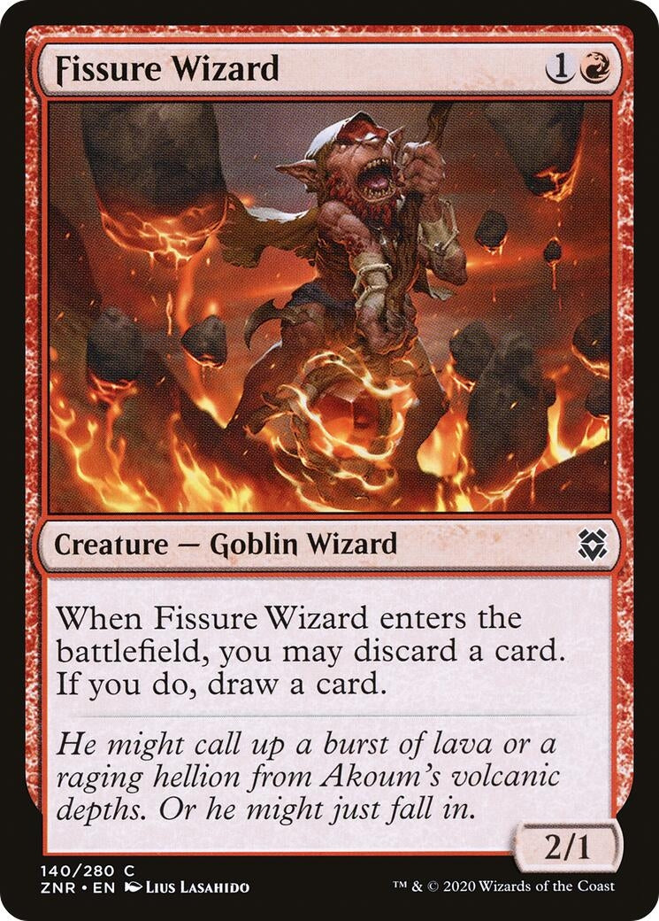 Image for Fissure Wizard (Zendikar Rising) (140) - Magic: The Gathering
