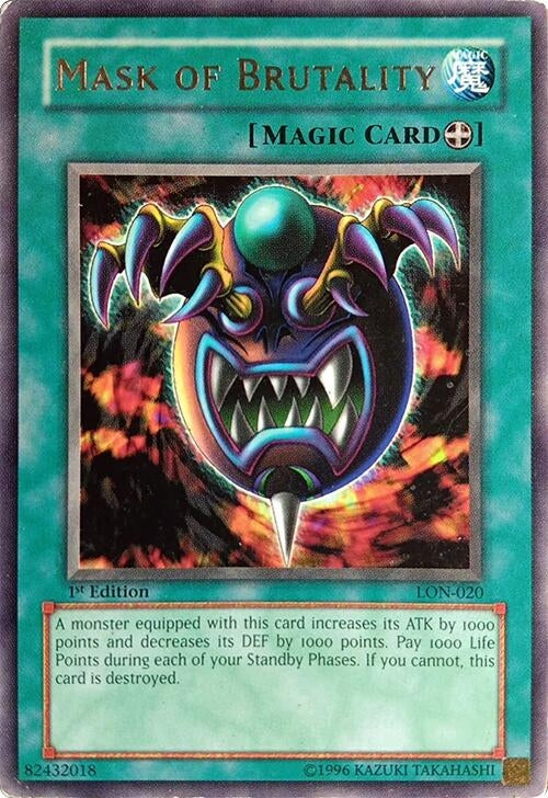 Image for Mask of Brutality (Labyrinth of Nightmare) (LON-020) - YuGiOh