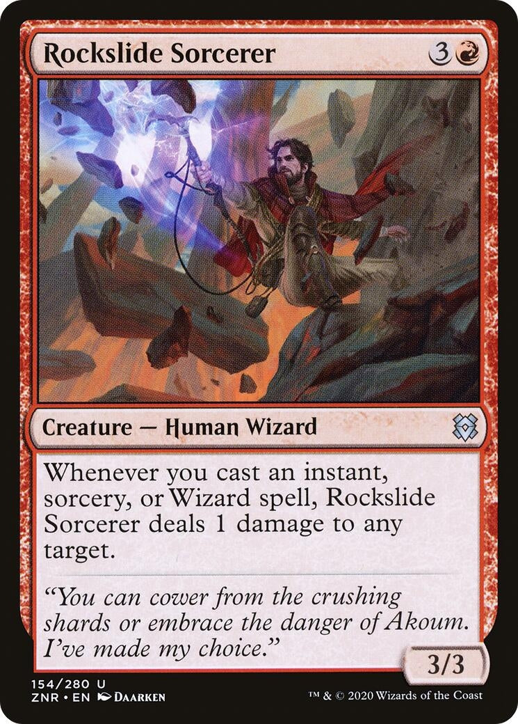 Image for Rockslide Sorcerer (Zendikar Rising) (154) - Magic: The Gathering