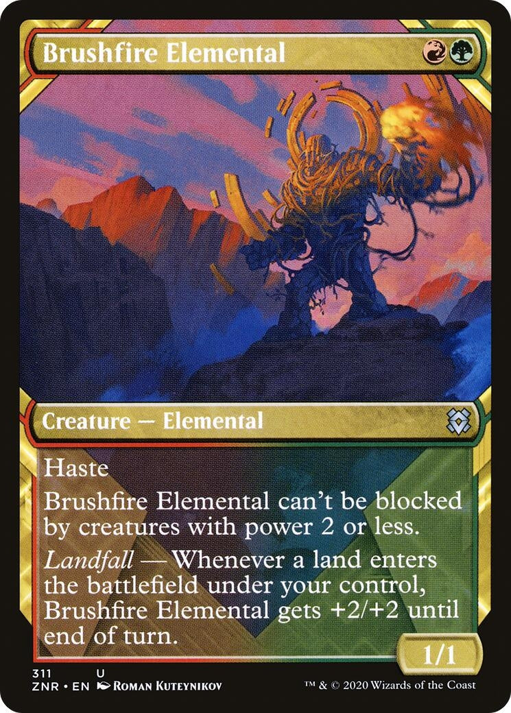 Image for Brushfire Elemental (Showcase) (Zendikar Rising) (311) - Magic: The Gathering
