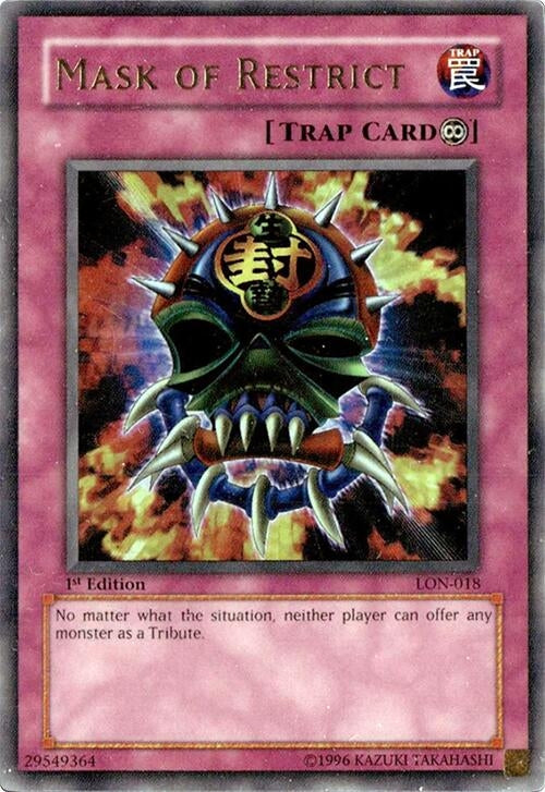 Image for Mask of Restrict (Labyrinth of Nightmare) (LON-018) - YuGiOh