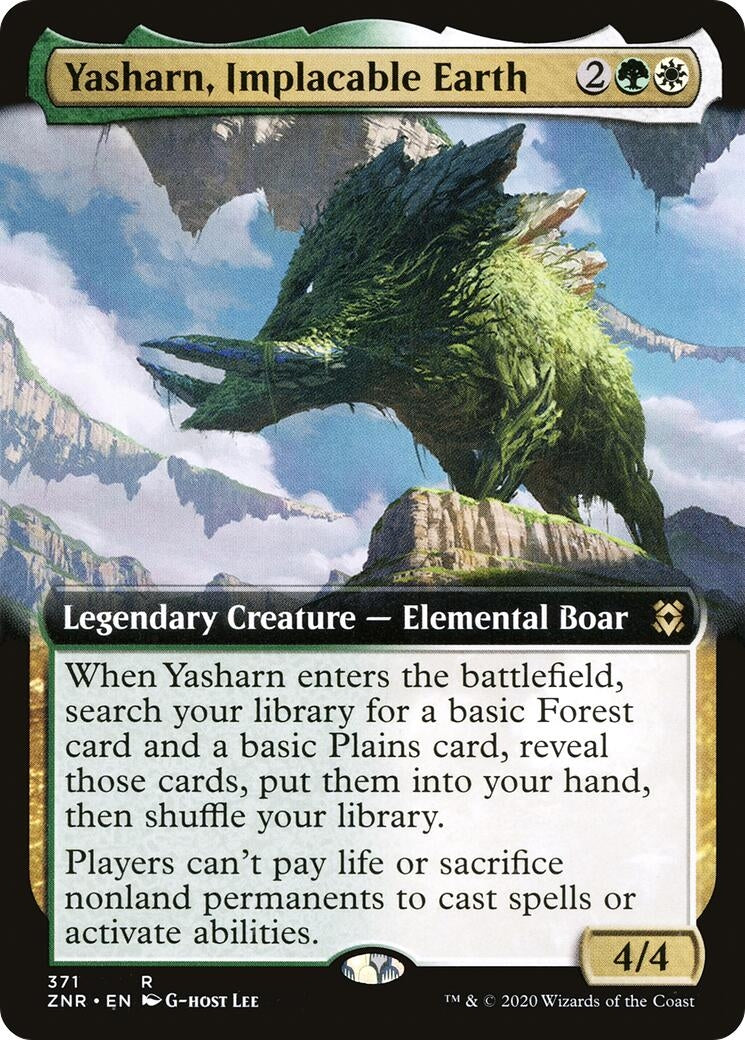 Image for Yasharn, Implacable Earth (Extended Art) (Zendikar Rising) (371) - Magic: The Gathering
