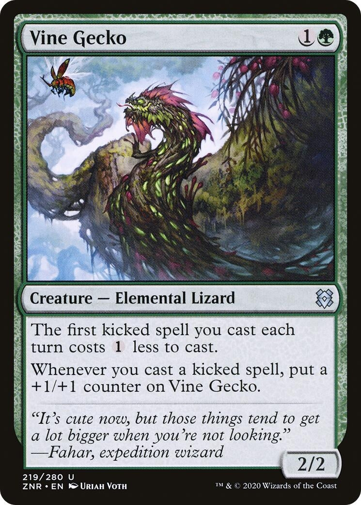 Image for Vine Gecko (Zendikar Rising) (219) - Magic: The Gathering