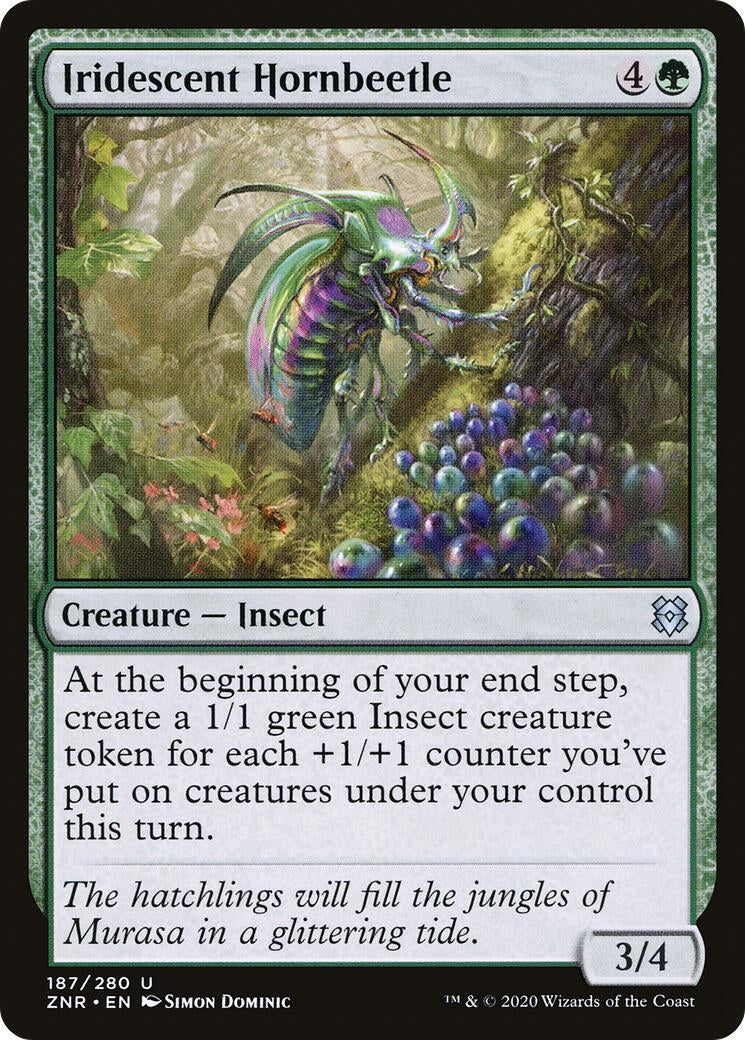 Image for Iridescent Hornbeetle (Zendikar Rising) (187) - Magic: The Gathering