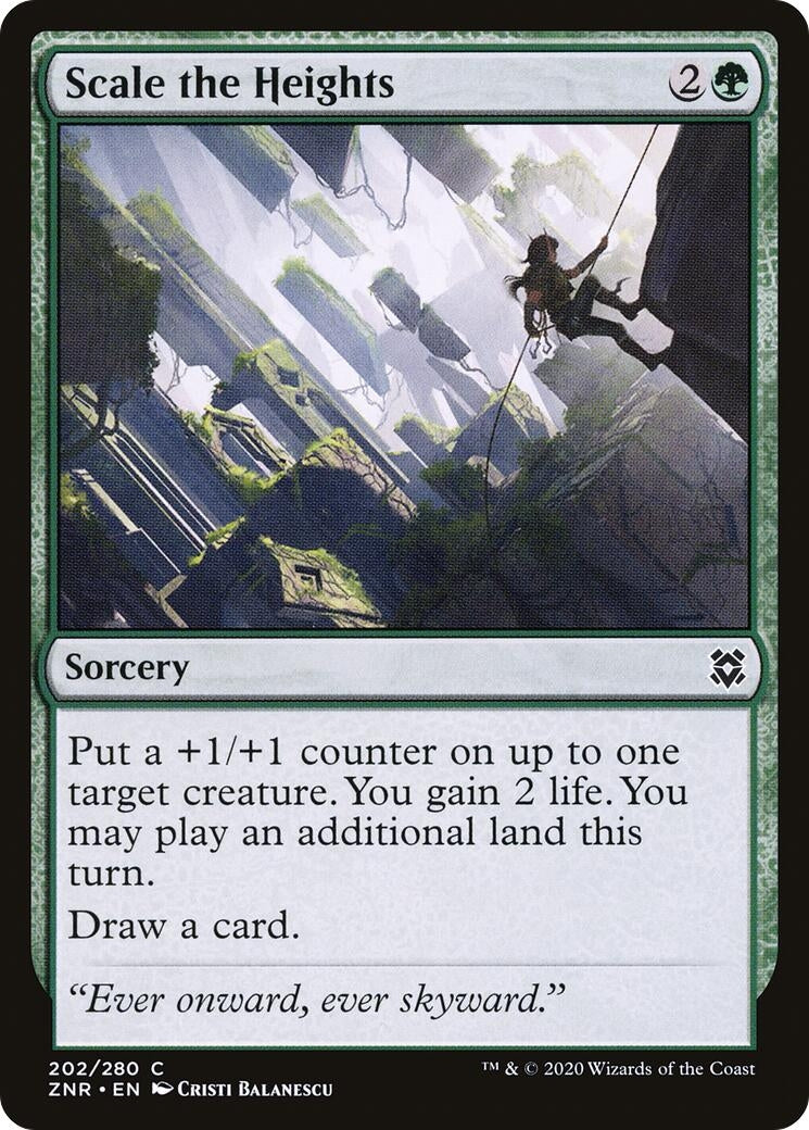 Image for Scale the Heights (Zendikar Rising) (202) - Magic: The Gathering