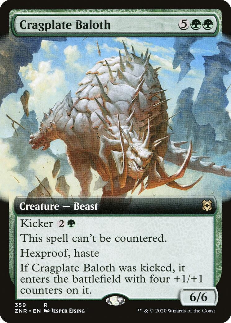 Image for Cragplate Baloth (Extended Art) (Zendikar Rising) (359) - Magic: The Gathering