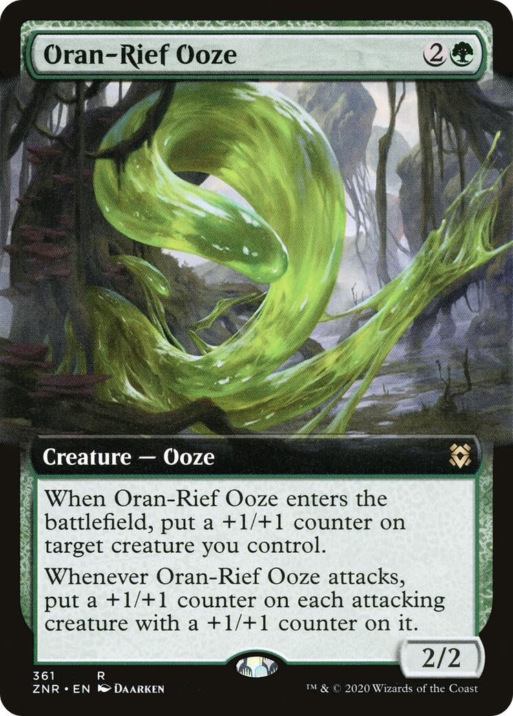 Image for Oran-Rief Ooze (Extended Art) (Zendikar Rising) (361) - Magic: The Gathering