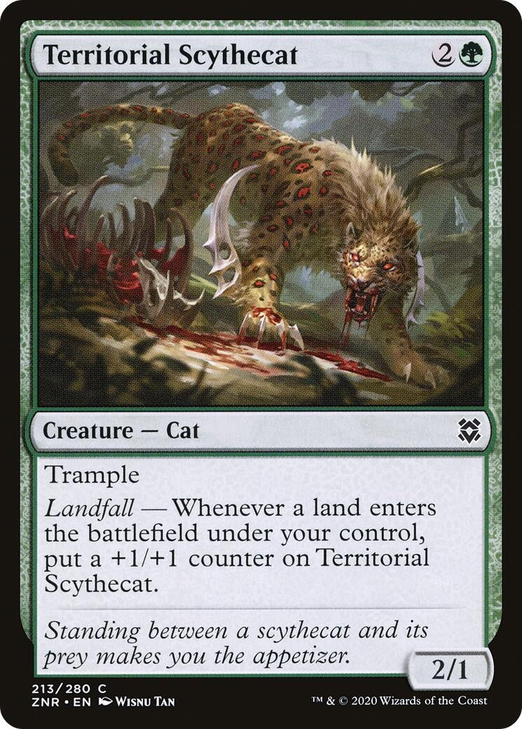 Image for Territorial Scythecat (Zendikar Rising) (213) - Magic: The Gathering