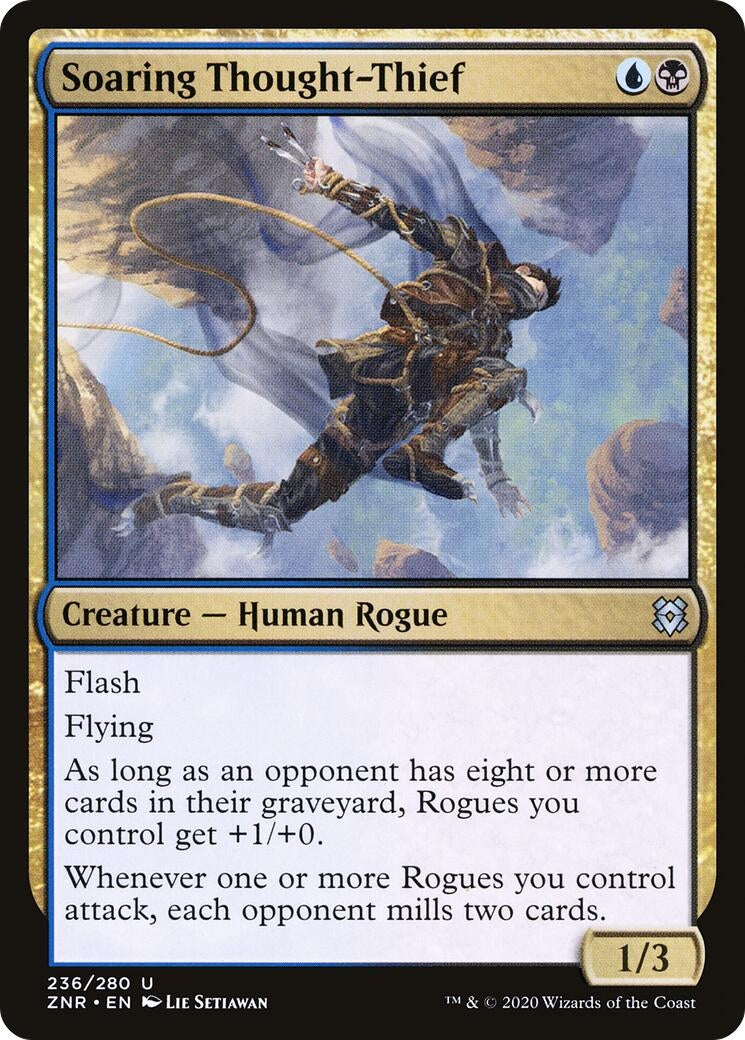 Image for Soaring Thought-Thief (Zendikar Rising) (236) - Magic: The Gathering