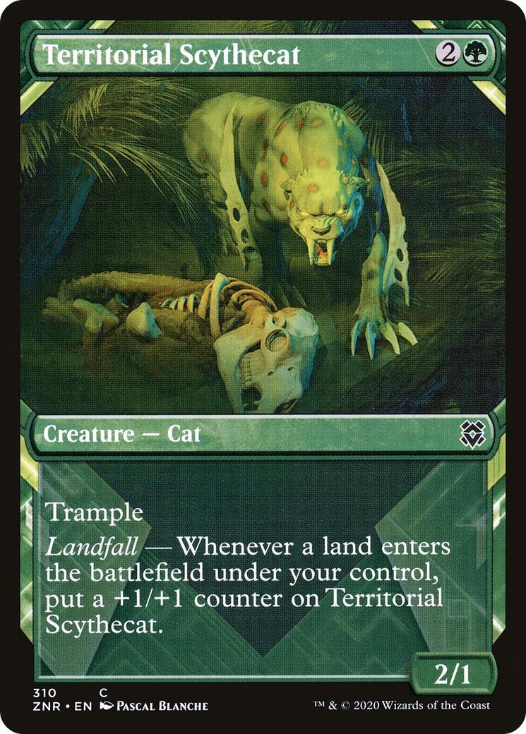 Image for Territorial Scythecat (Showcase) (Zendikar Rising) (310) - Magic: The Gathering