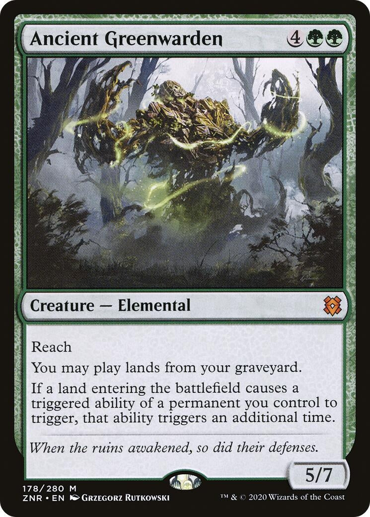 Image for Ancient Greenwarden (Zendikar Rising) (178) - Magic: The Gathering