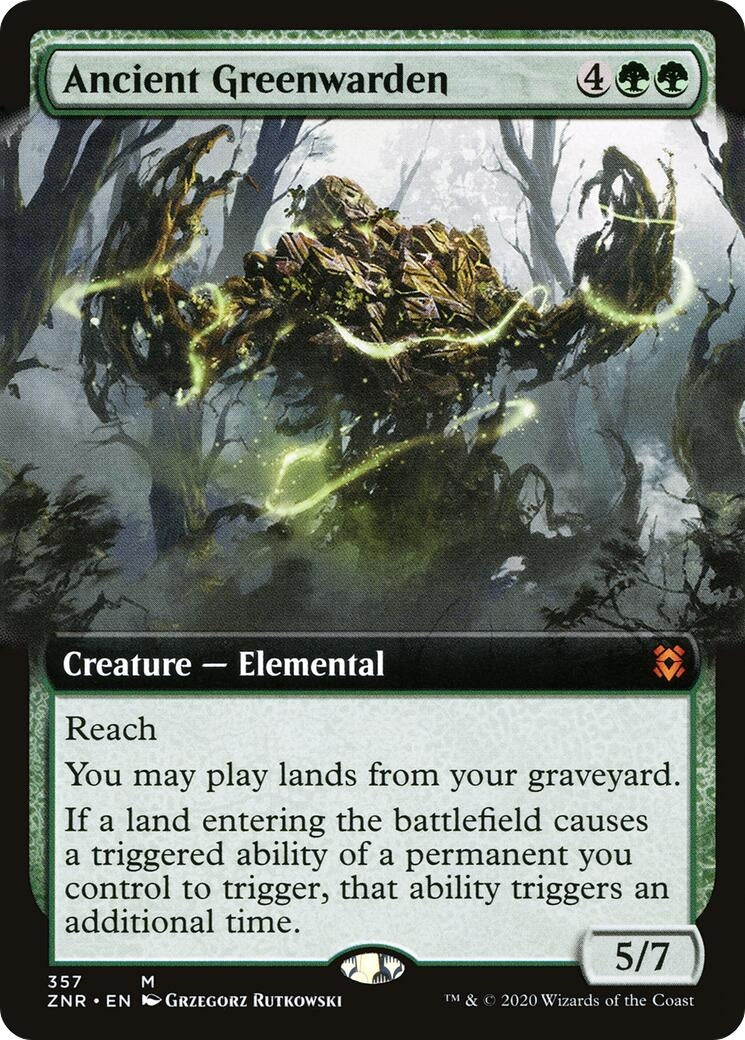 Image for Ancient Greenwarden (Extended Art) (Zendikar Rising) (357) - Magic: The Gathering