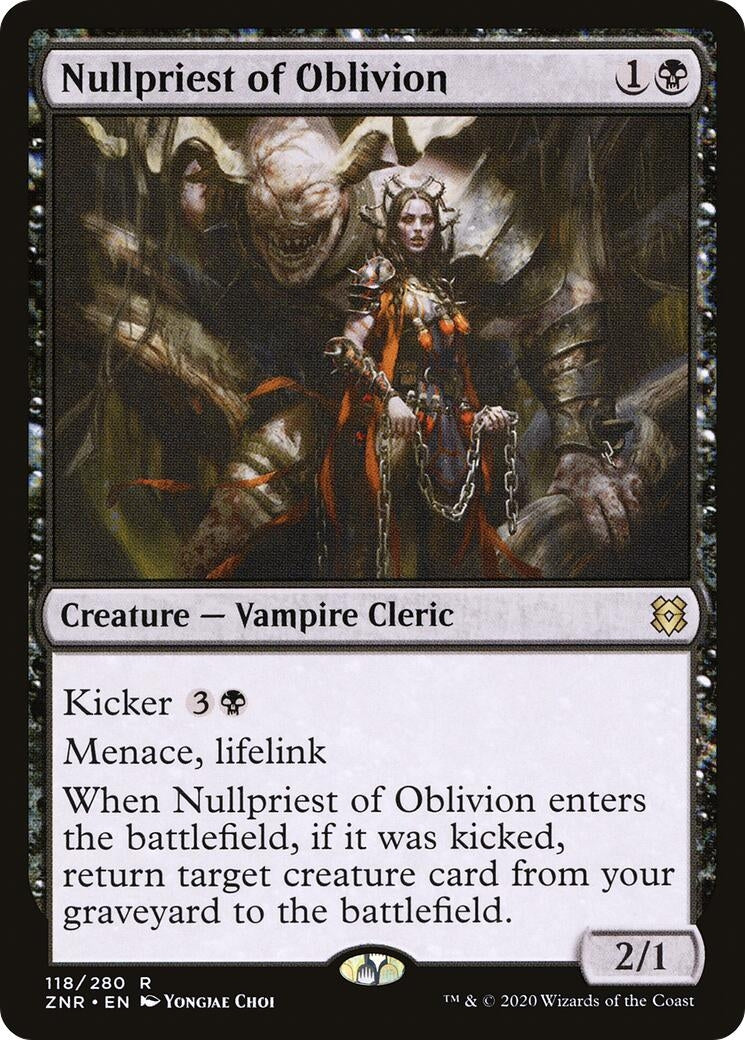Image for Nullpriest of Oblivion (Zendikar Rising) (118) - Magic: The Gathering