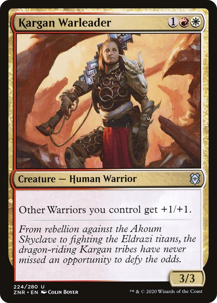 Image for Kargan Warleader (Zendikar Rising) (224) - Magic: The Gathering