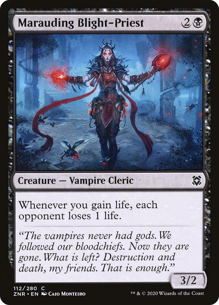 Image for Marauding Blight-Priest (Zendikar Rising) (112) - Magic: The Gathering