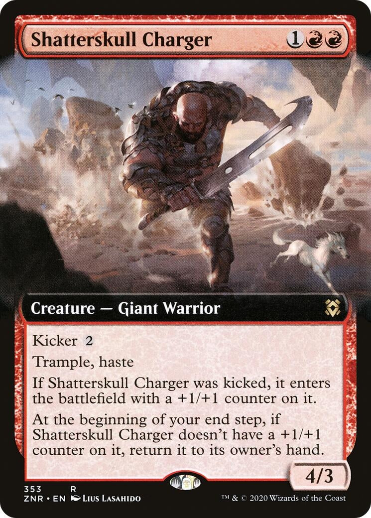 Image for Shatterskull Charger (Extended Art) (Zendikar Rising) (353) - Magic: The Gathering
