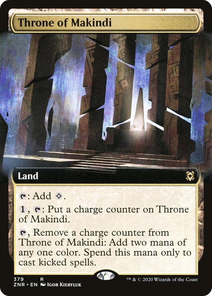 Image for Throne of Makindi (Extended Art) (Zendikar Rising) (379) - Magic: The Gathering