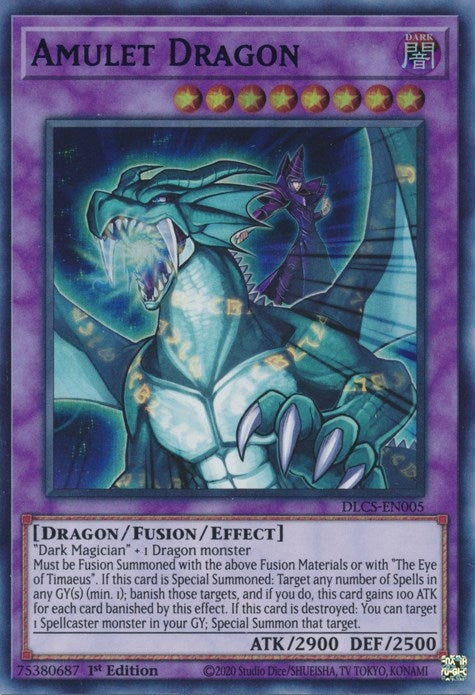 Image for Amulet Dragon (Blue) (Dragons of Legend: The Complete Series) (DLCS-EN005) - YuGiOh