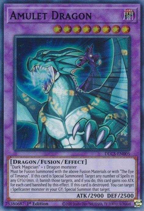Image for Amulet Dragon (Purple) (Dragons of Legend: The Complete Series) (DLCS-EN005) - YuGiOh