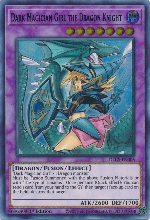 Image for Dark Magician Girl the Dragon Knight (Alternate Art) (Blue) (Dragons of Legend: The Complete Series) (DLCS-EN006) - YuGiOh