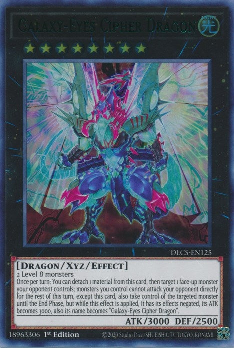 Image for Galaxy-Eyes Cipher Dragon (Green) (Dragons of Legend: The Complete Series) (DLCS-EN125) - YuGiOh