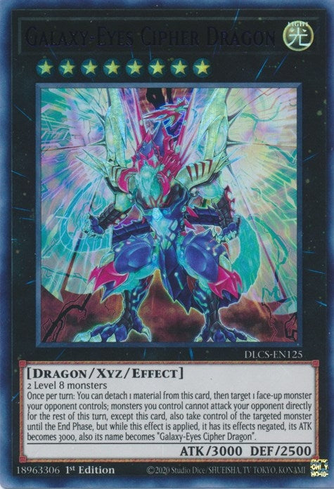 Image for Galaxy-Eyes Cipher Dragon (Purple) (Dragons of Legend: The Complete Series) (DLCS-EN125) - YuGiOh