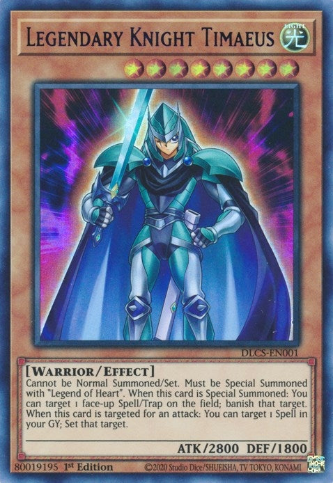 Image for Legendary Knight Timaeus (Blue) (Dragons of Legend: The Complete Series) (DLCS-EN001) - YuGiOh