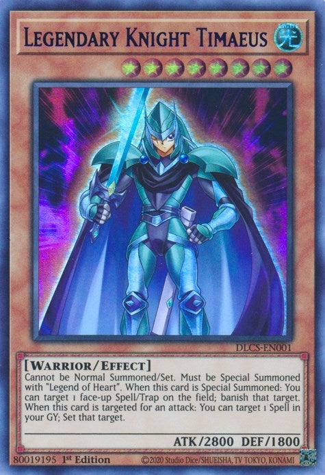 Image for Legendary Knight Timaeus (Purple) (Dragons of Legend: The Complete Series) (DLCS-EN001) - YuGiOh