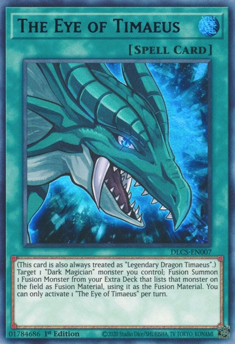 Image for The Eye of Timaeus (Purple) (Dragons of Legend: The Complete Series) (DLCS-EN007) - YuGiOh