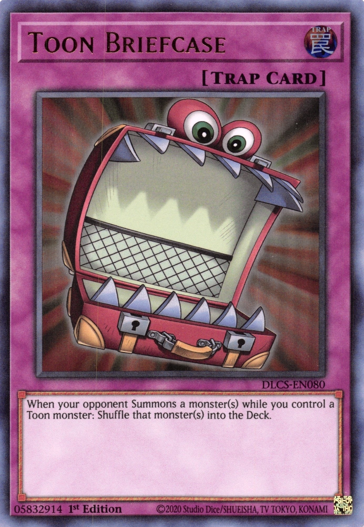 Image for Toon Briefcase (Purple) (Dragons of Legend: The Complete Series) (DLCS-EN080) - YuGiOh