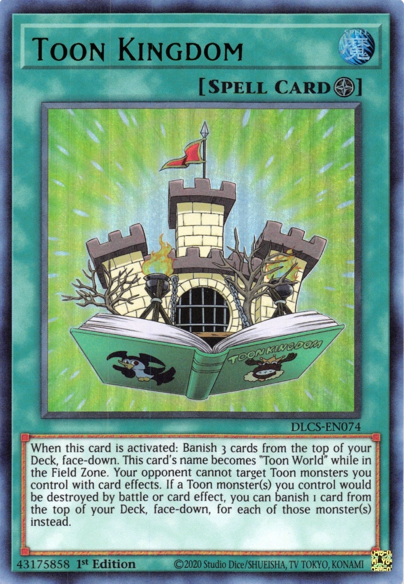 Image for Toon Kingdom (Green) (Dragons of Legend: The Complete Series) (DLCS-EN074) - YuGiOh