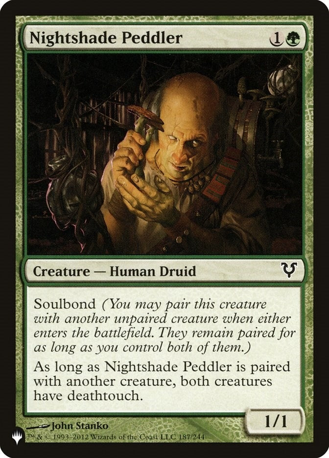 Image for Nightshade Peddler (The List Reprints) (187/244) - Magic: The Gathering