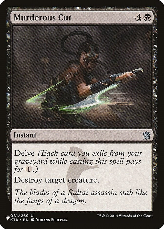 Image for Murderous Cut (The List Reprints) (081/269) - Magic: The Gathering