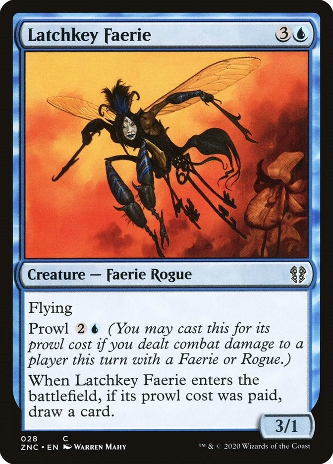 Image for Latchkey Faerie (Commander: Zendikar Rising) (28) - Magic: The Gathering