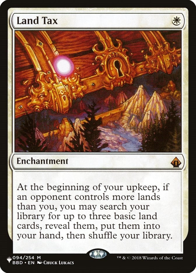 Image for Land Tax (The List Reprints) (094/254) - Magic: The Gathering
