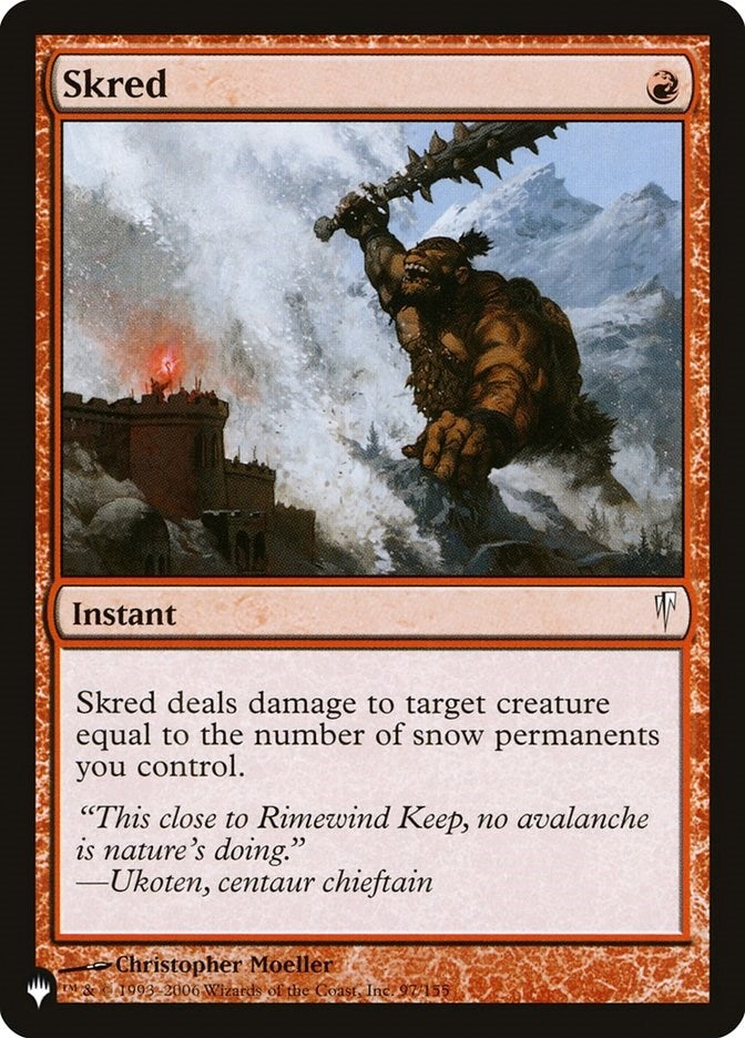 Image for Skred (The List Reprints) (97/155) - Magic: The Gathering