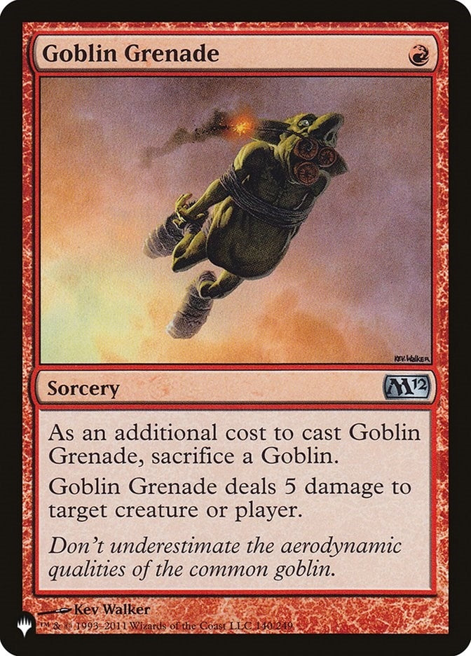 Image for Goblin Grenade (The List Reprints) (140/249) - Magic: The Gathering