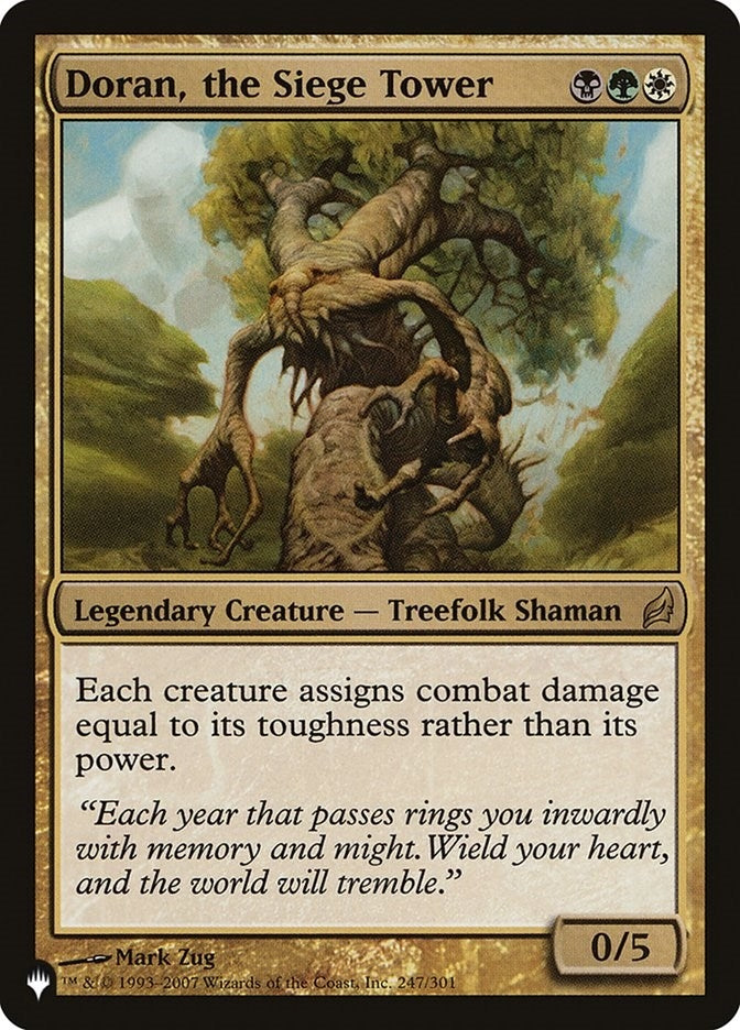 Image for Doran, the Siege Tower (The List Reprints) (247/301) - Magic: The Gathering