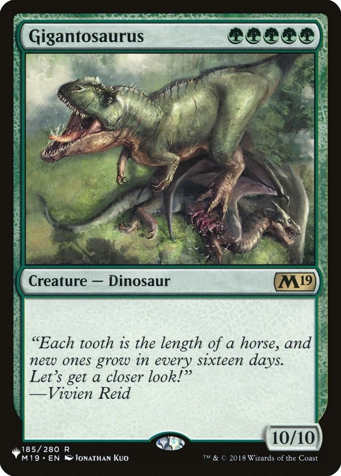 Image for Gigantosaurus (The List Reprints) (185/280) - Magic: The Gathering