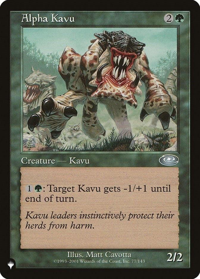 Image for Alpha Kavu (The List Reprints) (77/143) - Magic: The Gathering
