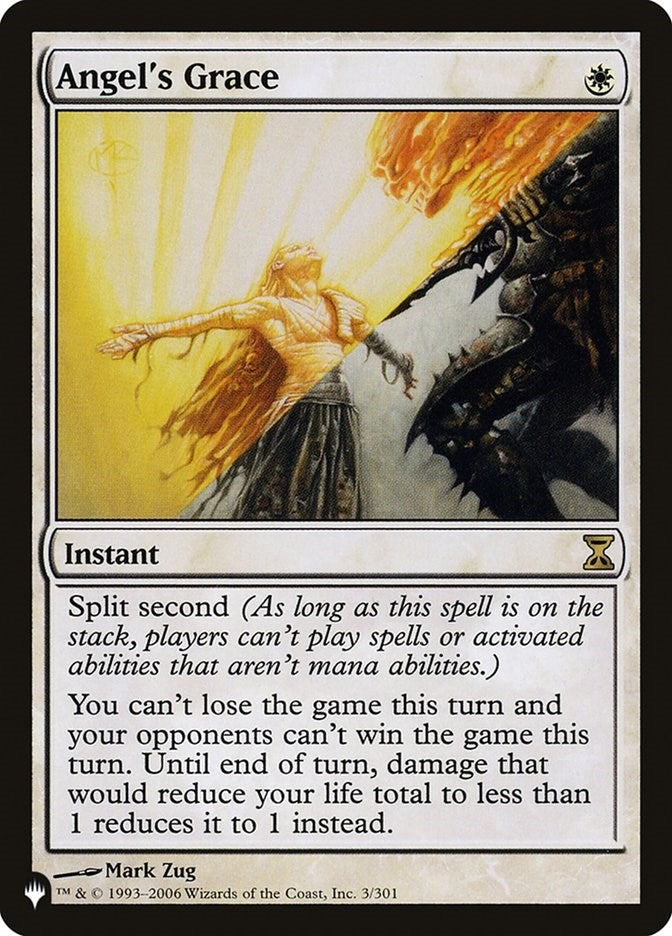 Image for Angel's Grace (The List Reprints) (3/301) - Magic: The Gathering