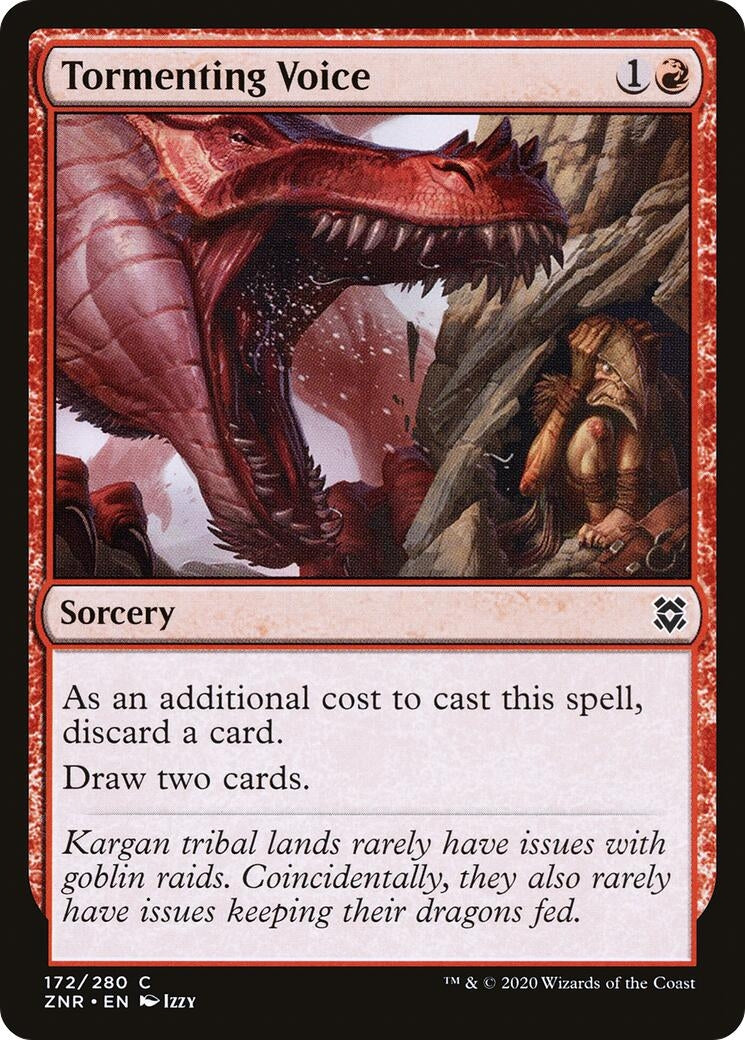 Image for Tormenting Voice (Zendikar Rising) (172) - Magic: The Gathering