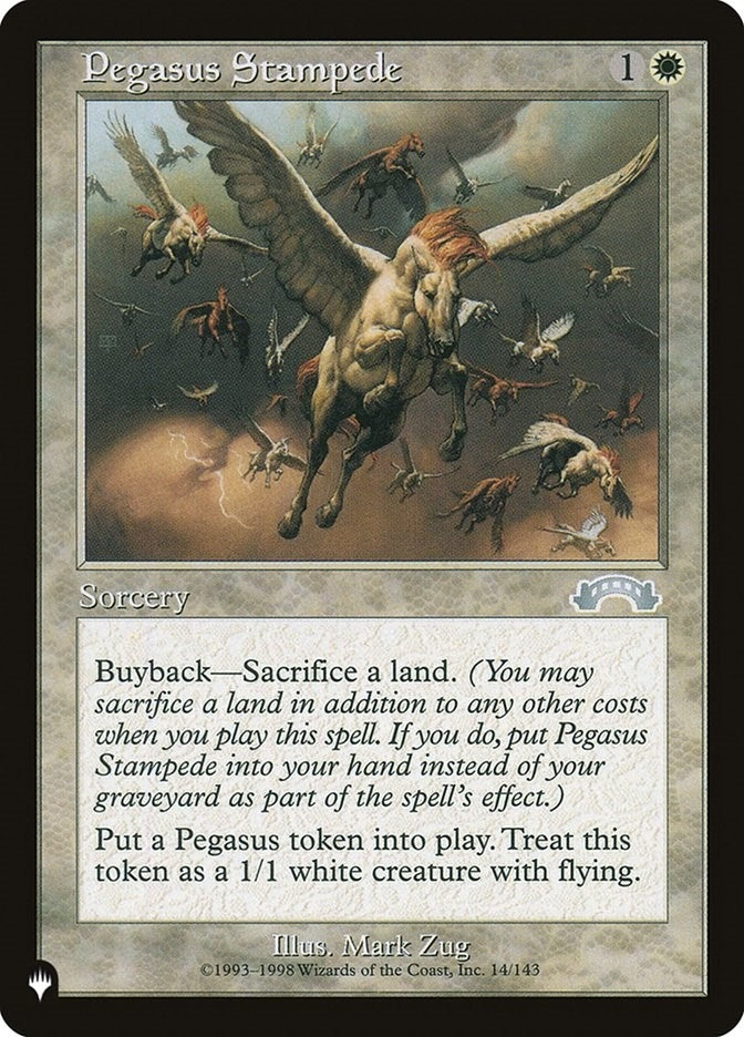 Image for Pegasus Stampede (The List Reprints) (14/143) - Magic: The Gathering
