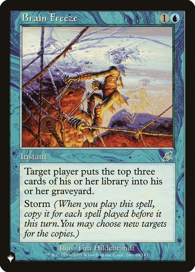 Image for Brain Freeze (The List Reprints) (29/143) - Magic: The Gathering