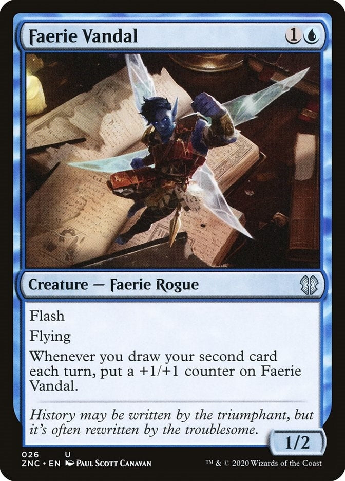 Image for Faerie Vandal (Commander: Zendikar Rising) (26) - Magic: The Gathering