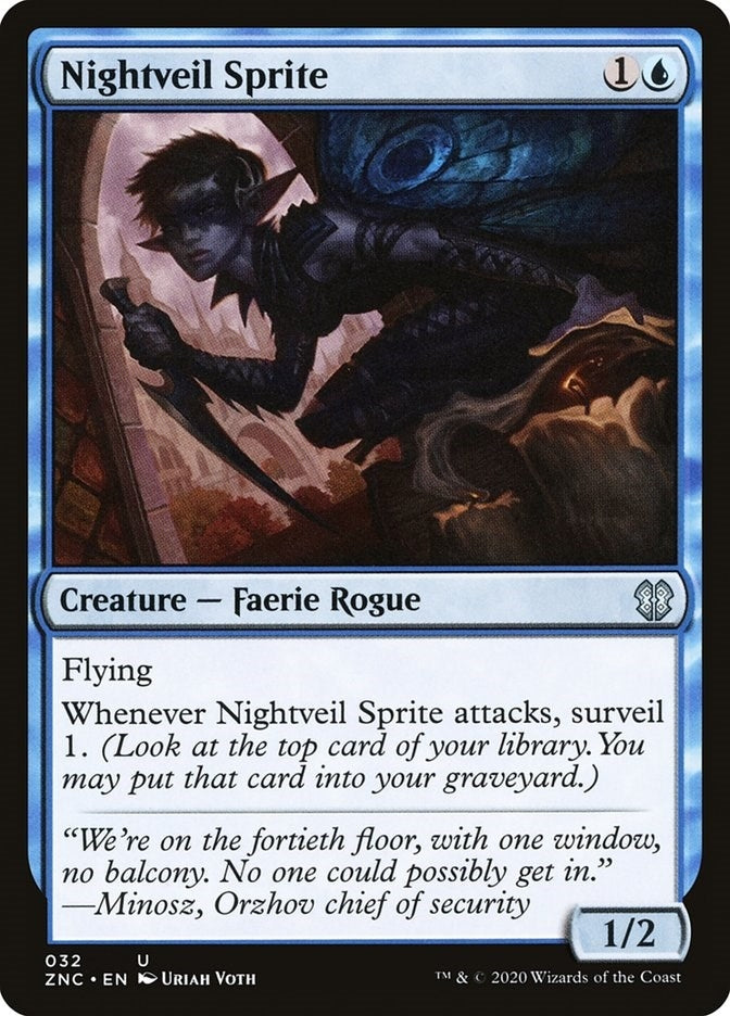Image for Nightveil Sprite (Commander: Zendikar Rising) (32) - Magic: The Gathering