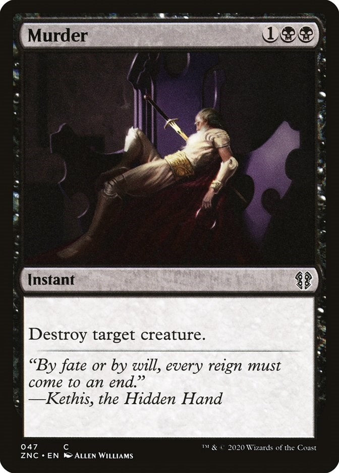 Image for Murder (Commander: Zendikar Rising) (47) - Magic: The Gathering