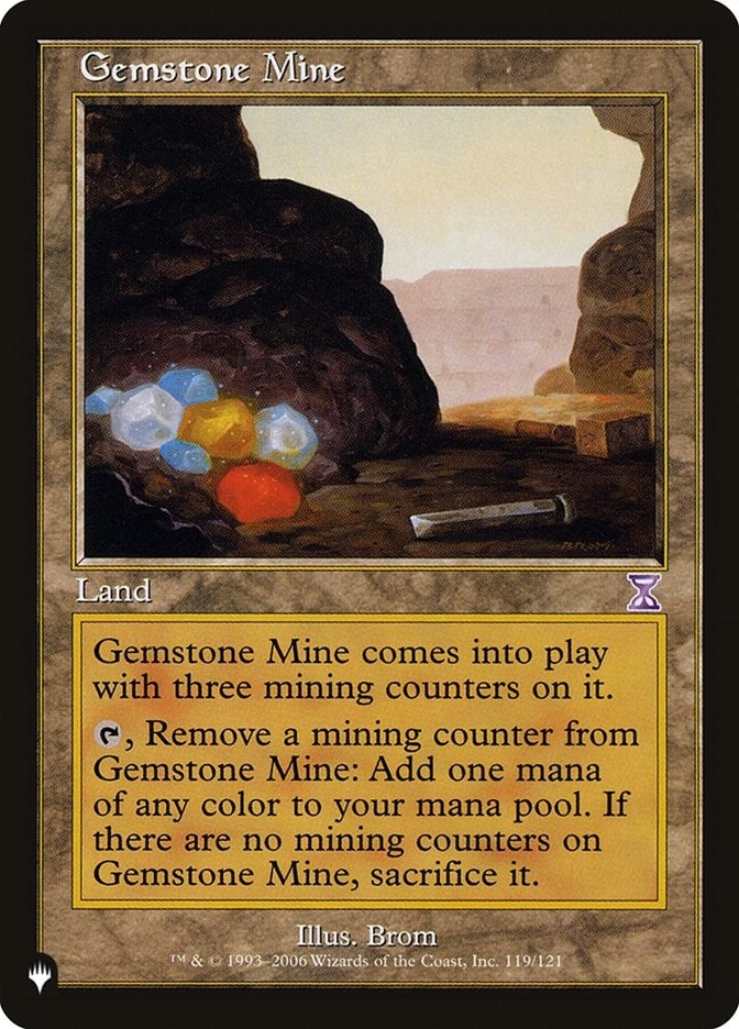 Image for Gemstone Mine (TSB) (The List Reprints) (119/121) - Magic: The Gathering