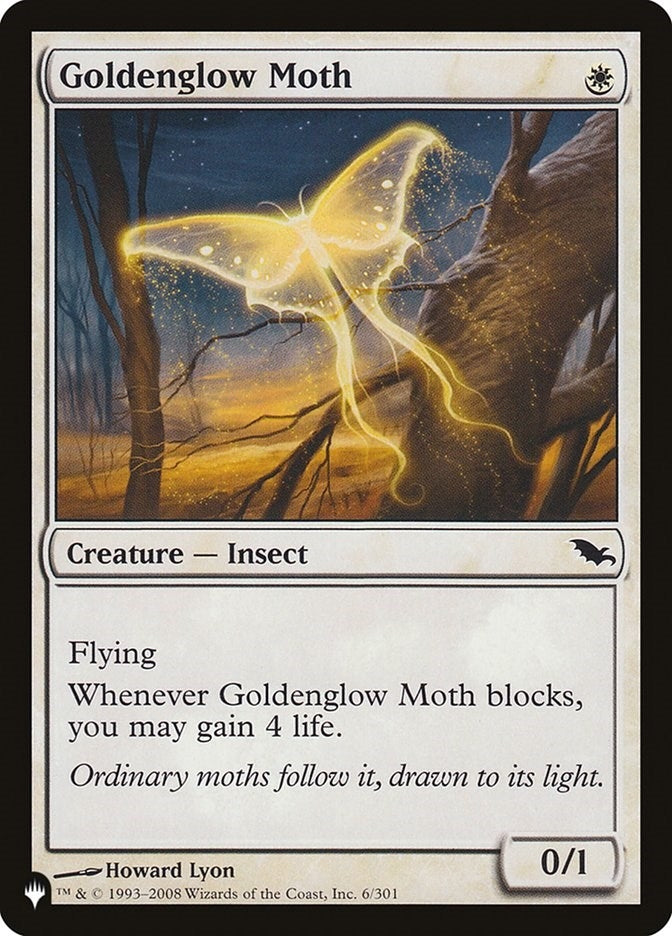Image for Goldenglow Moth (The List Reprints) (6/301) - Magic: The Gathering